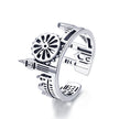 S925 Sterling Silver 1.2 cm Wide Ring