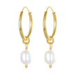 925 Sterling Silver Baroque Pearl Earrings for Women