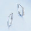 925 Sterling Silver Opal Earrings with Platinum Plating for Women