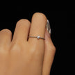 925 Sterling Silver Moissanite Ring Size 6 Plated White Gold