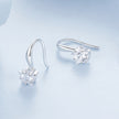 925 Sterling Silver Earrings with Pave Setting CZ 12*5mm for Women
