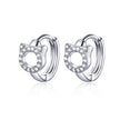 925 Sterling Silver CZ Earrings for Women
