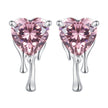 925 Sterling Silver CZ Earrings with Pavé Setting for Women