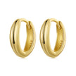 925 Sterling Silver Oxidized Hoop Earrings for Women