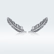 925 Sterling Silver Earrings - Oxidized Silver - 2.4cm x 0.7cm - Women