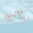 925 Sterling Silver Earrings with Enamel Process and White Gold Plating