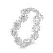 925 Sterling Silver Moissanite 0.03ct Ring Size 7