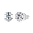 925 Sterling Silver 0.1 Carat Genuine Moissanite Earrings for Women