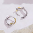 925 Sterling Silver White Gold Plated Earrings