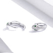 925 Sterling Silver Earrings with Plated Platinum and CZ for Women