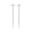 925 Sterling Silver White Gold Plated Shell Pearl Earrings