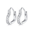 925 Sterling Silver Earrings with Pavé Setting CZ for Women