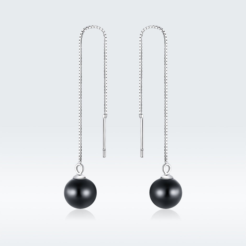 925 Sterling Silver Earrings with Quality Shell Pearl for Women