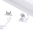 925 Sterling Silver Earrings with Pavé Setting and CZ Stones