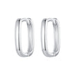 925 Sterling Silver Earrings 10*2mm with White Gold Plating for Women