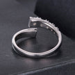 925 Sterling Silver Moissanite Ring Size E