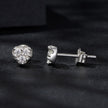 925 Sterling Silver Moissanite 0.03 Carat Earrings for Women