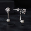 925 Sterling Silver 0.50 Carat Moissanite Earrings for Women