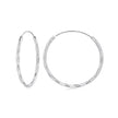 925 Sterling Silver Plated White Gold Earrings 3.0cm for Women
