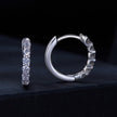 925 Sterling Silver 2.0mm Moissanite Earrings for Women