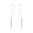 925 Sterling Silver Earrings with Pavé Setting CZ - 11.7cm for Women