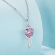 925 Sterling Silver Adjustable Necklace with Pavé Setting CZ & Pendant for Women