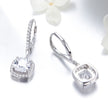 925 Sterling Silver Plated Gold Pavé Setting CZ Earrings for Women