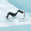 925 Sterling Silver Oxidized Band Ring 2.2-8mm