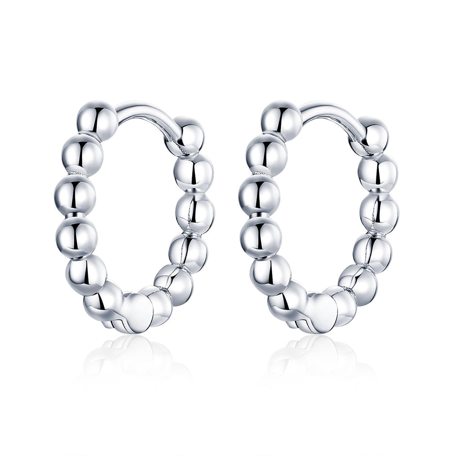 925 Sterling Silver Plated Platinum Earrings for Women