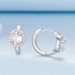 925 Sterling Silver White Gold Plated CZ Earrings for Women