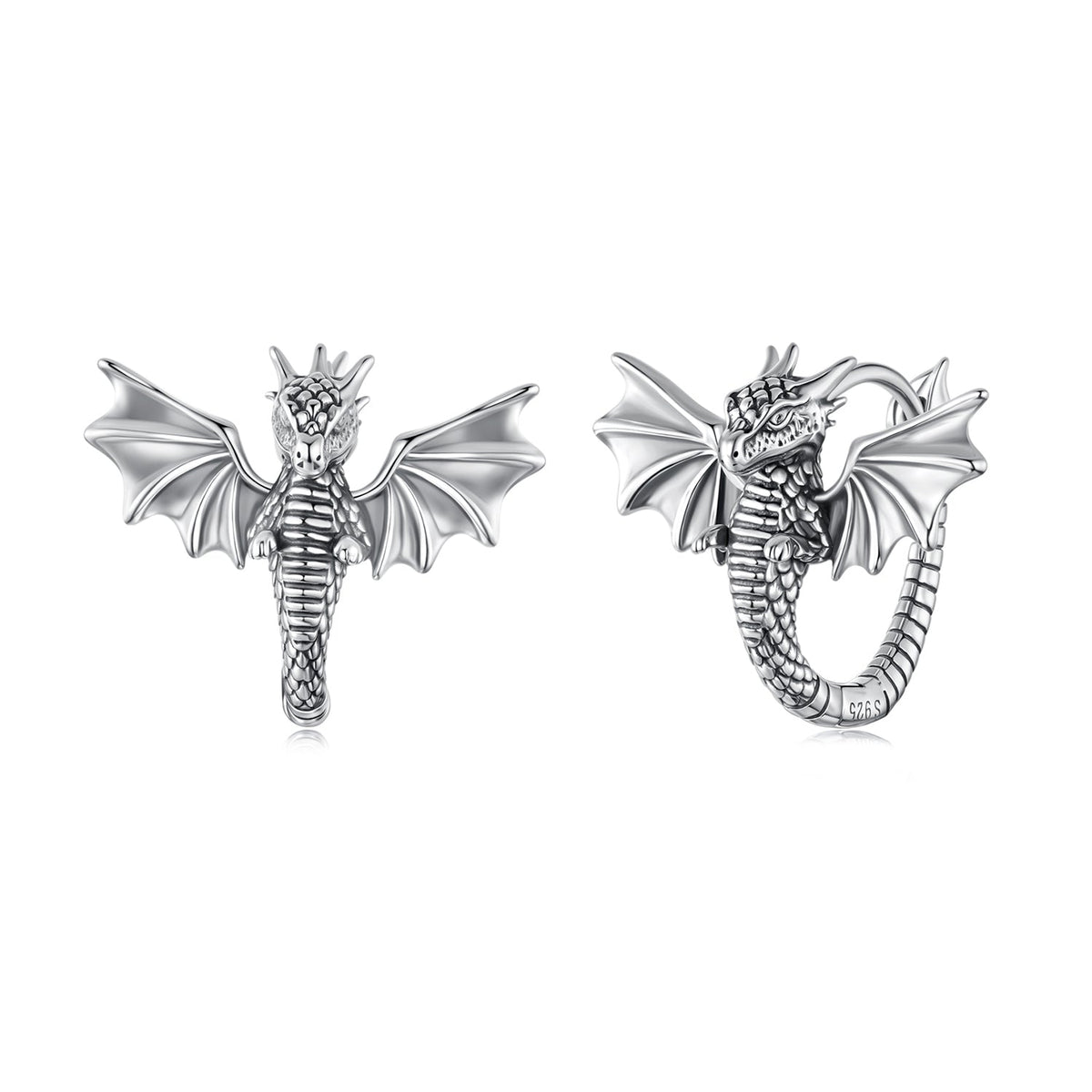 925 Sterling Silver Oxidized Silver Earrings for Women