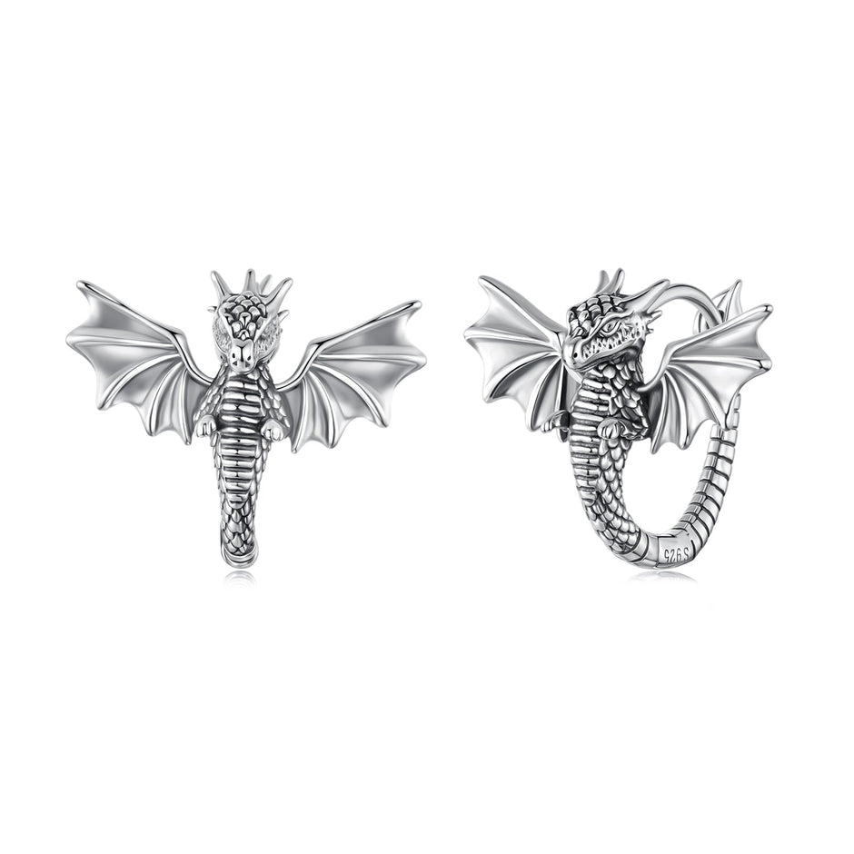 925 Sterling Silver Oxidized Silver Earrings for Women