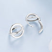 925 Sterling Silver Earrings - Oxidized Silver Finish, 1.3cm for Women