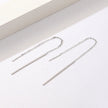 925 Sterling Silver Plated Platinum Earrings