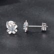 925 Sterling Silver Moissanite Earrings 0.6cm for Women