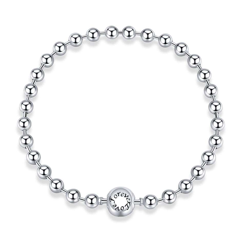 925 Sterling Silver Bracelet 17cm Oxidized & Platinum Plated for Women