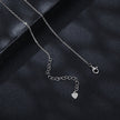 925 Sterling Silver Moissanite 6.5mm Diamond-like Pendant Necklace for Women