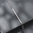 925 Sterling Silver + Moissanite White Gold 21cm Bracelet for Women