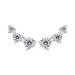 925 Sterling Silver Earrings with Pavé Setting CZ | Size 0.6*1.45cm for Women