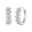 925 Sterling Silver Earrings with Pavé Setting CZ