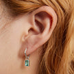 925 Sterling Silver Earrings with Pavé Setting CZ