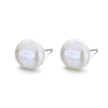 925 Sterling Silver White Gold Plated Freshwater Pearl Earrings