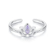 925 Sterling Silver 1.9mm Pavé Setting White Gold Plated Ring