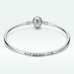 925 Sterling Silver 17.0 cm Oxidized CZ Bracelet for Women