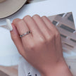 925 Sterling Silver Platinum Plated 0.4cm Wide Ring