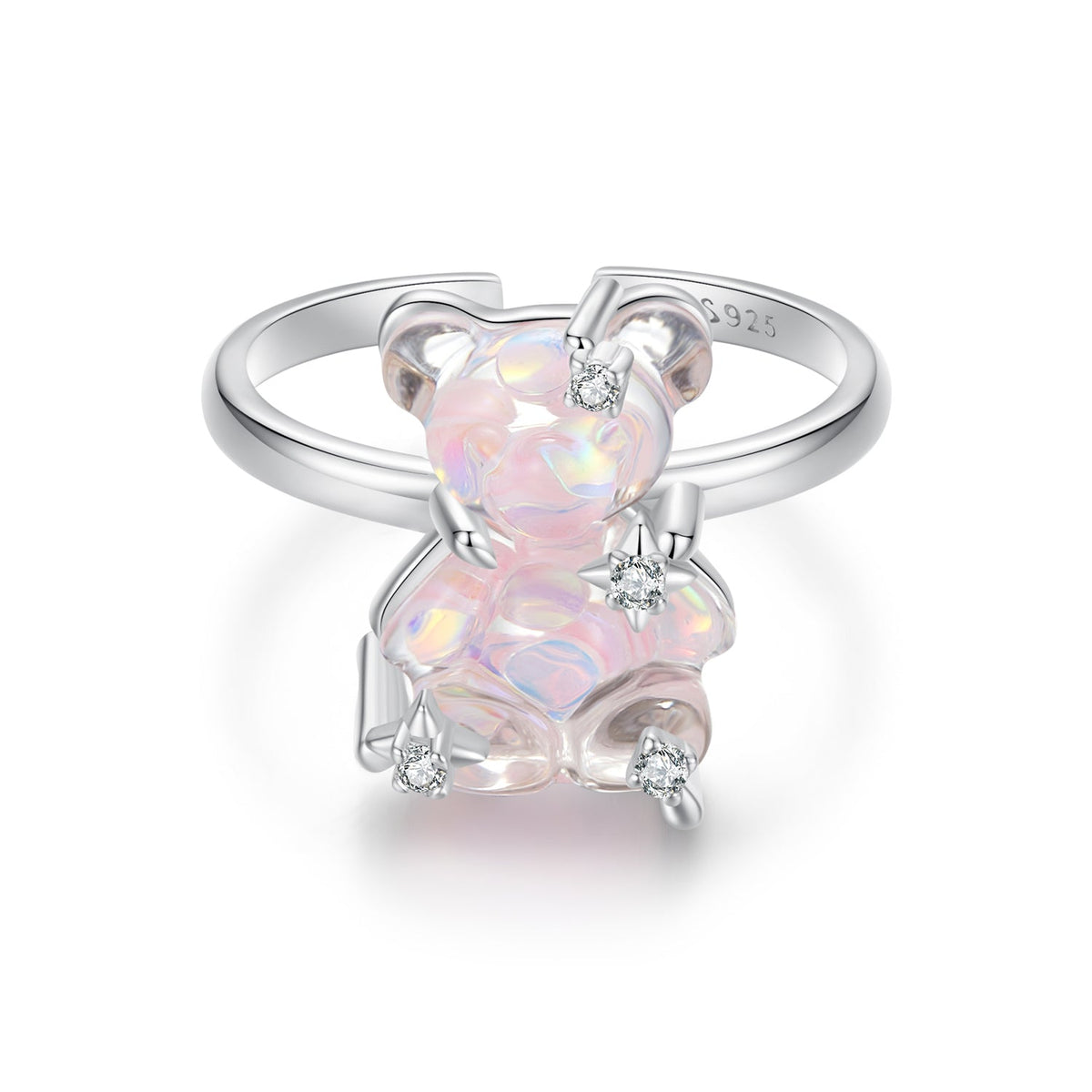 925 Sterling Silver Ring with Pavé Setting CZ for Women