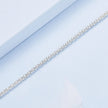 925 Sterling Silver Bracelet 17cm Heart-shaped 1.0cm for Women