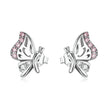 925 Sterling Silver Earrings with CZ in Pavé Setting