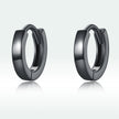 925 Sterling Silver & Plated Black Gold Earrings