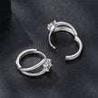 925 Sterling Silver 0.40 Carat Moissanite Earrings for Women